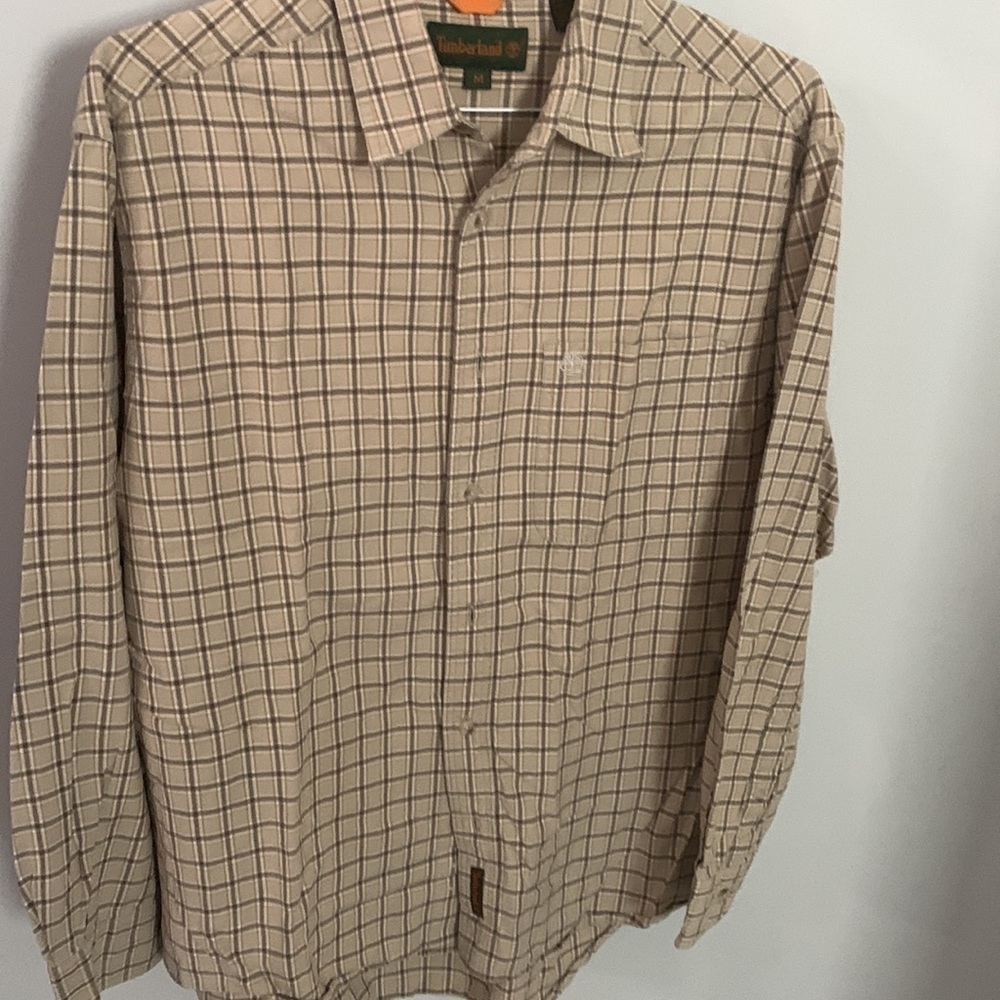 Vintage
TIMBERLAND Vintage Men's Brown & Tan Plaid Shirt - Sz M